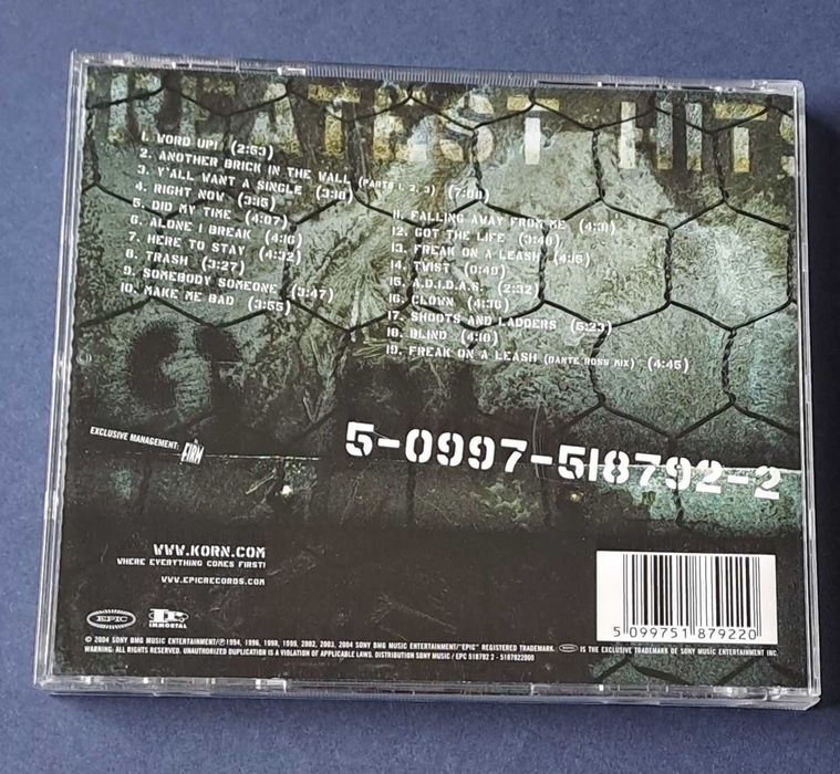 Pack Cd Korn - Greatest hits vol. 1 e The nothing (novo)