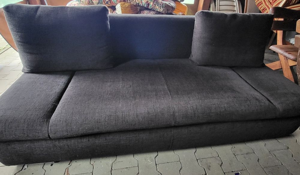 Kanapa rozkładana grafit