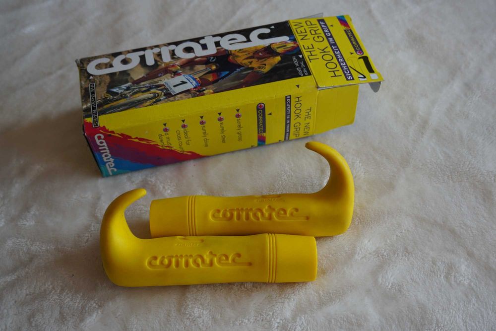 Chwyty rowerowe Corratec The New Hook Grip retro gelb | 191g