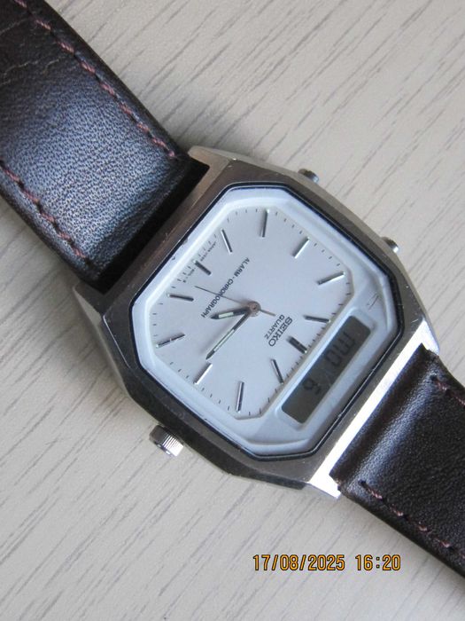 Seiko dual time oryginalny zegarek