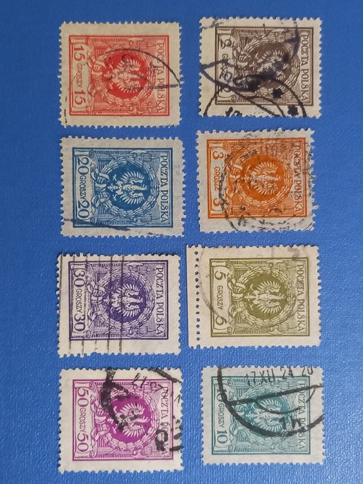 Zestaw Polskich znaków 1924.r