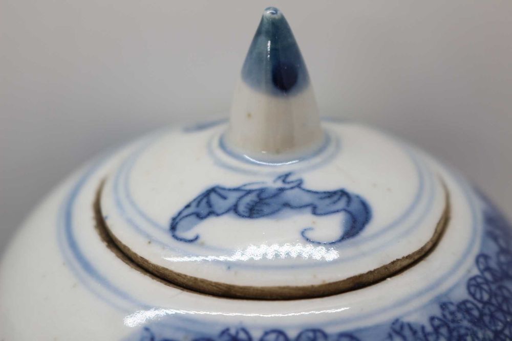 Potes Porcelana Chinesa Azul e Branco Kangxi Crianças e Dragão
