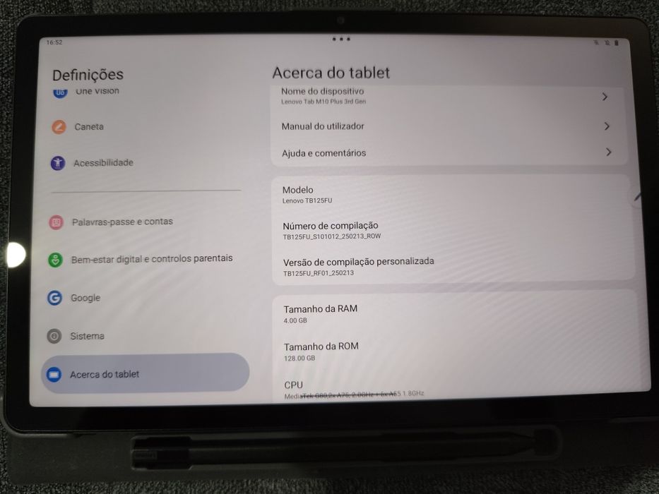 Tablet  Lenovo como novo