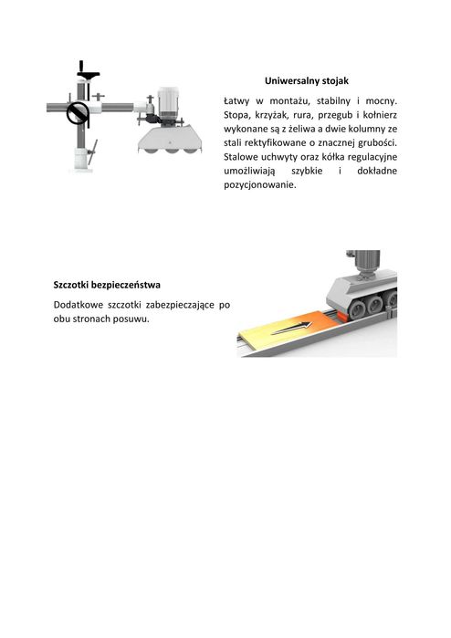 Posuw do frezarki MAGGI Steff 2048 + STATYW Standard