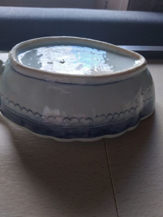 Taça porcelana chinesa dinastia ming antigo