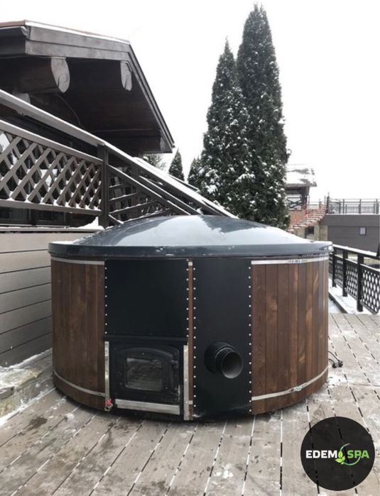 Чан на дровах! Виробник! Спа купель! Купіль з джакузі! Баня офуро!