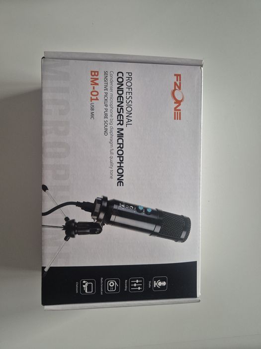 Nowy Mikrofon pojemnościowy USB FZONE BM-01