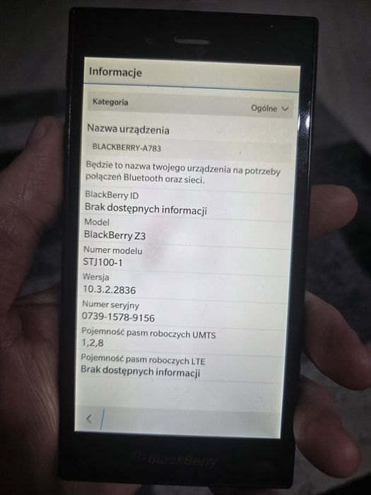 BlackBerry Z3 igła