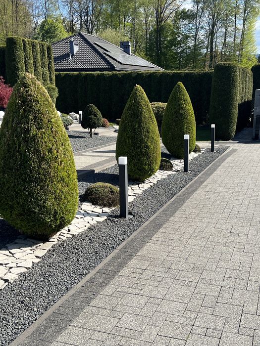 Lampa ogrodowa 74 cm antracyt grafit szara 3 sztuki Polux