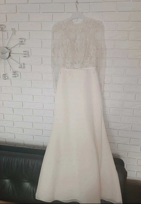 Elegancka suknia ślubna r.38
