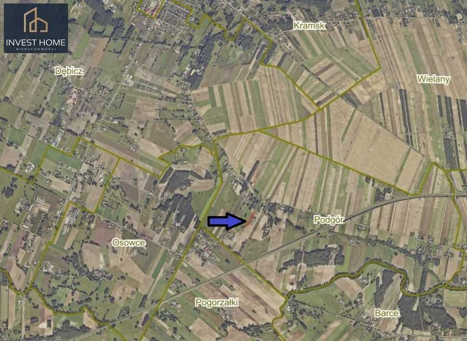 Sprzedam działkę 39,57 m² z WZ i koncepcją podziałku - Podgórz, gm. Kramsk - Widok 5