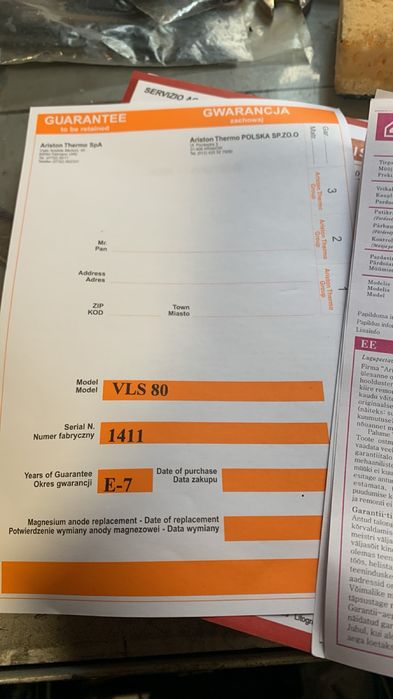 Бойлер Аристон Ariston VLS 80 Velis