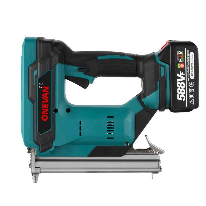 D28-Pistola ONEVAN de pregos e grampos a abateria 2 Engrenagens