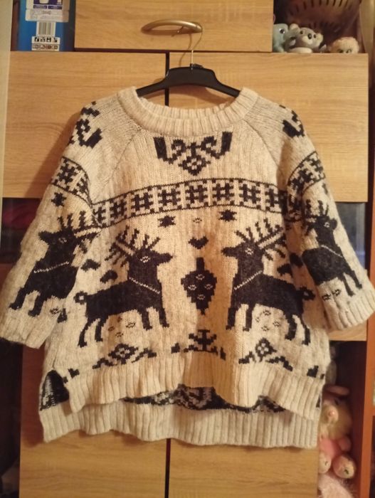 Sweter Sweterek Renifer H&M