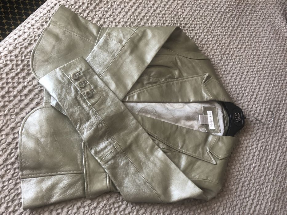 Кожаный пиджак, размер S