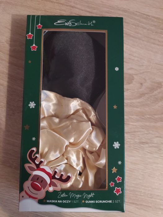 Zestaw opaska na oczy plus dwie gumki scrunchie