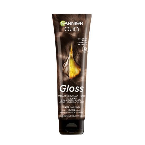 Garnier Olia Gloss maska koloryzująca-toner do włosów Chłodny Brąz