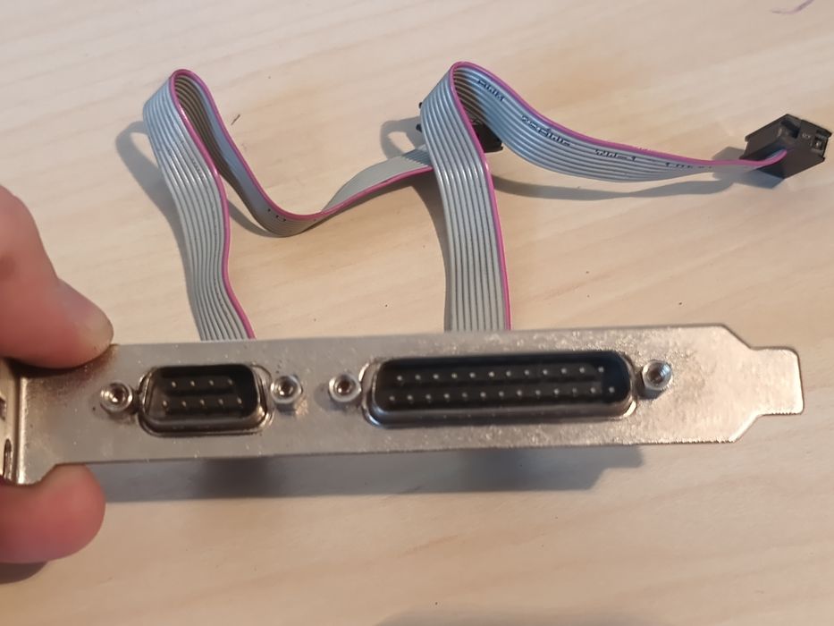 Śledź LPT +  COM \ retro PC \ DB25 + DB9 \ COM1 Mouse