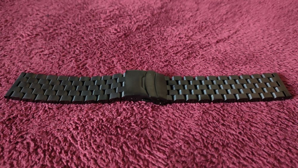 Bransoleta typ Strapcode Super Engineer 24 mm. CZARNA - wysyłka gratis
