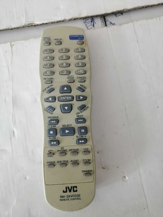 Pilot JVC RM-SXV033E do DVD oryginał