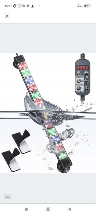 Pawfly LED 30 cm OŚWIETLENIE Lampa Akwariowa RGB 24/7 z Pilotem