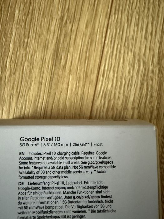 GOOGLE Pixel 10 5G 12/256GB