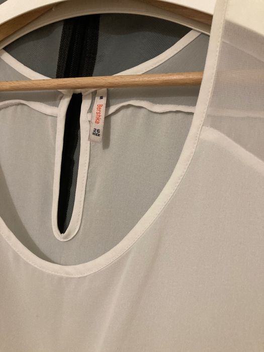 Bluzka biała, Bershka ,rozmiar s