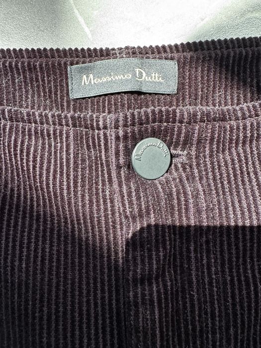 Massimo Dutti вельветові брюки розмір 38 бургунді