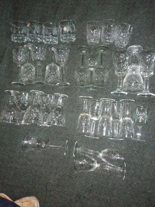 Хрусталь СССР белый ,   красный, голубой