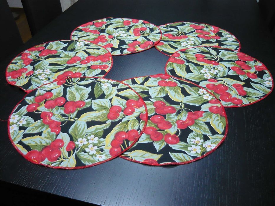 Marcadores naperons redondos para mesa (6 unidades)