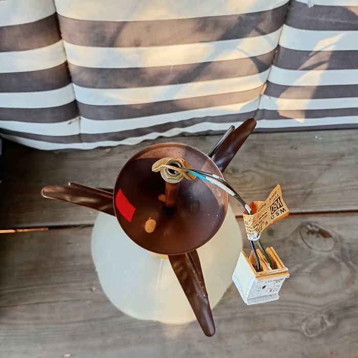 Lampa sufitowa, szklany klosz