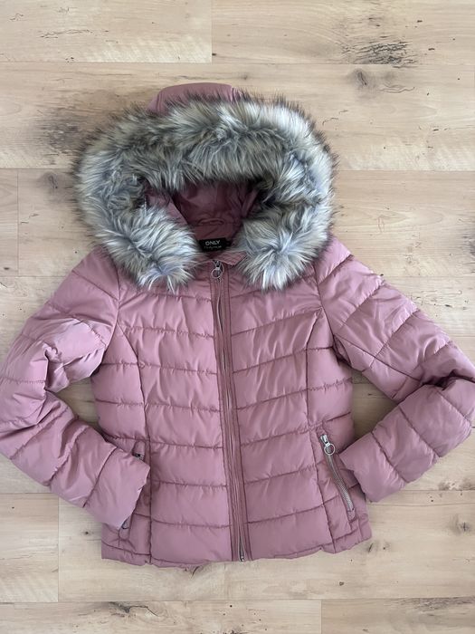 Kurtka zimowa Only S różowa Alaska
