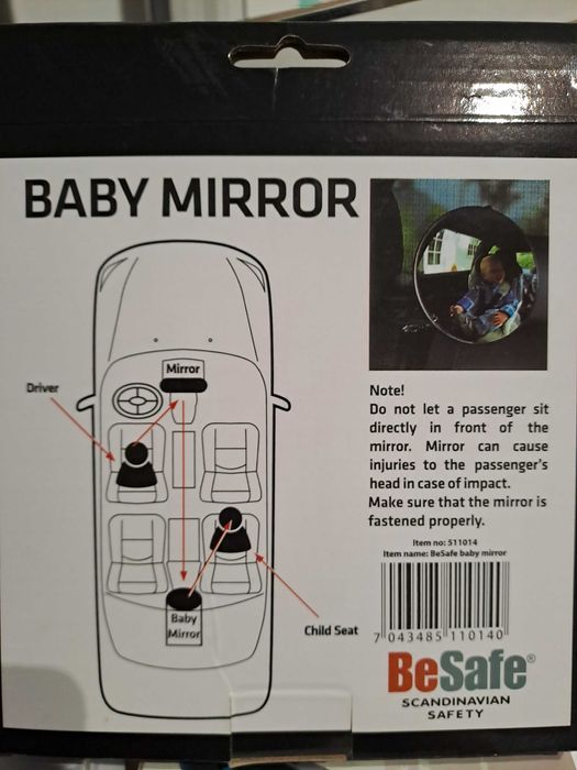 Espelho para carro - Baby Mirror da BeSafe
