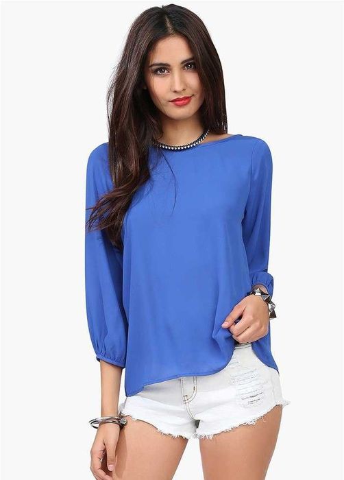 blusas lindas e elegantes com grande laço e decote nas costas