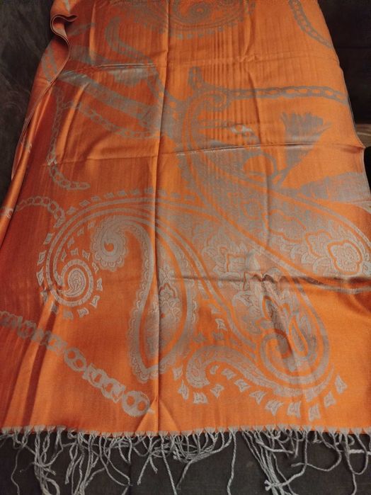 Szal kaszmirowy długi