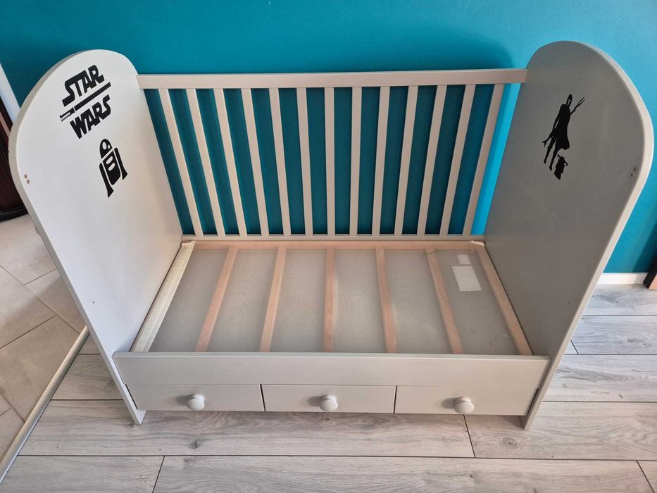 Łóżeczko niemowlęce IKEA Gonatt 120x60 z materacem
