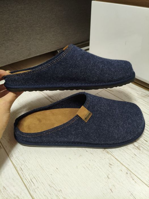 Тапки Іnblu фабрика фетр/кожа распродажа мужские/тапки чоловіч