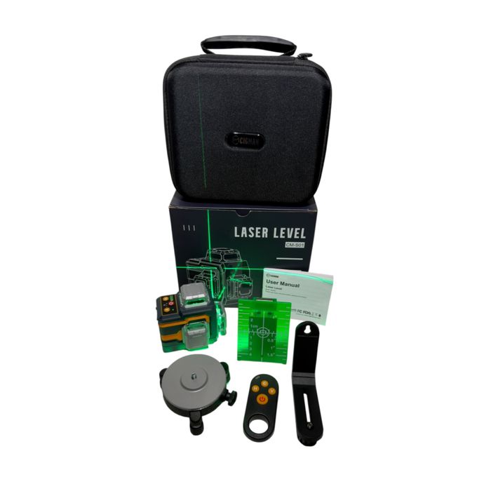 Cigman Pack Nivel + Medidor Laser Verde 120 mt