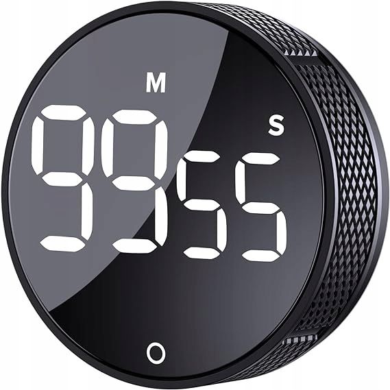 minutnik cyfrowy obrotowy kuchenny timery wizualne duży wyświetlacz