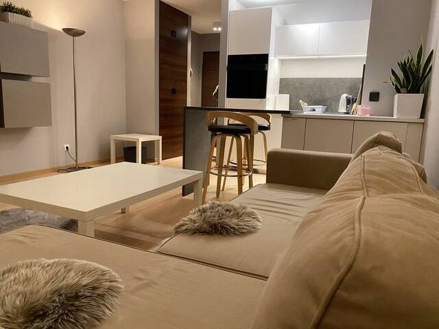 Nowoczesne, jasne studio 30 m² z balkonem – bezpośrednio | Magellana