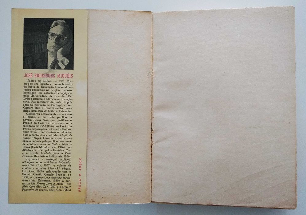 José Rodrigues Miguéis | A Escola do Paraíso (1ª edição 1960)