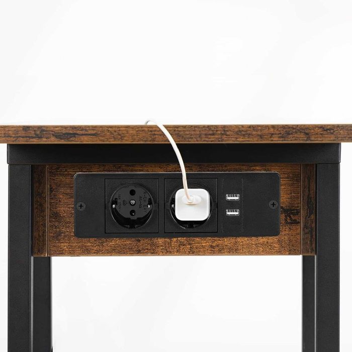 Mesa de apoio mesa de noite mesa centro com ficha elétrica + porto USB