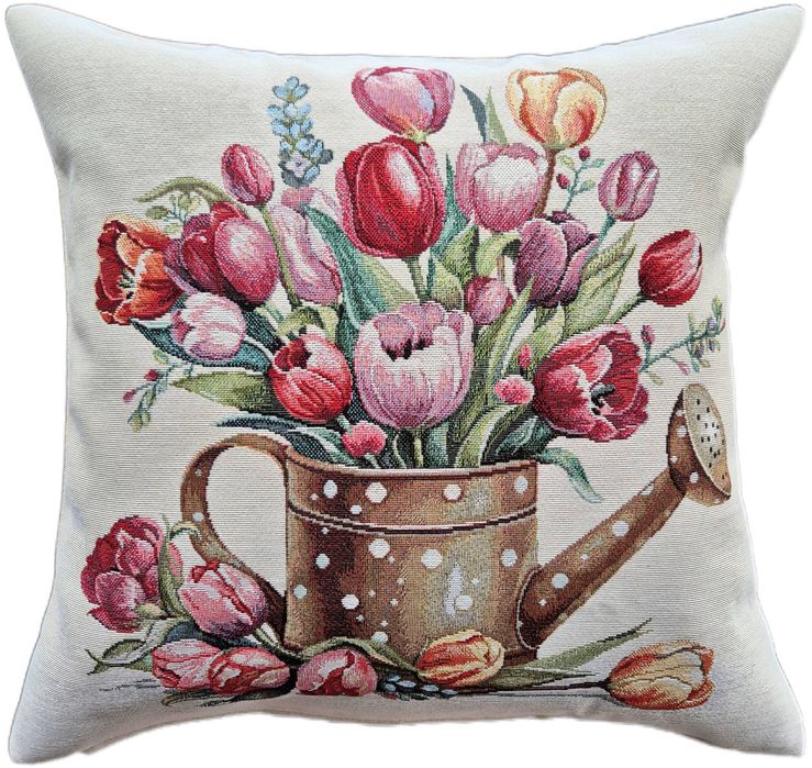 Poszewka 1419B Tulipany w Konewce