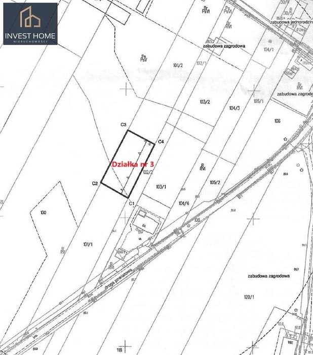 Sprzedam działkę 39,57 m² z WZ i koncepcją podziałku - Podgórz, gm. Kramsk - Widok 4