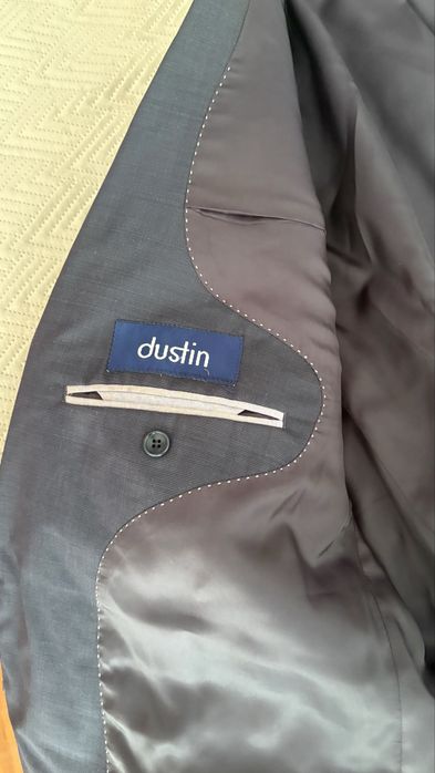 Fato Dustin Azul Marinho Lã Woolmark Tam 56