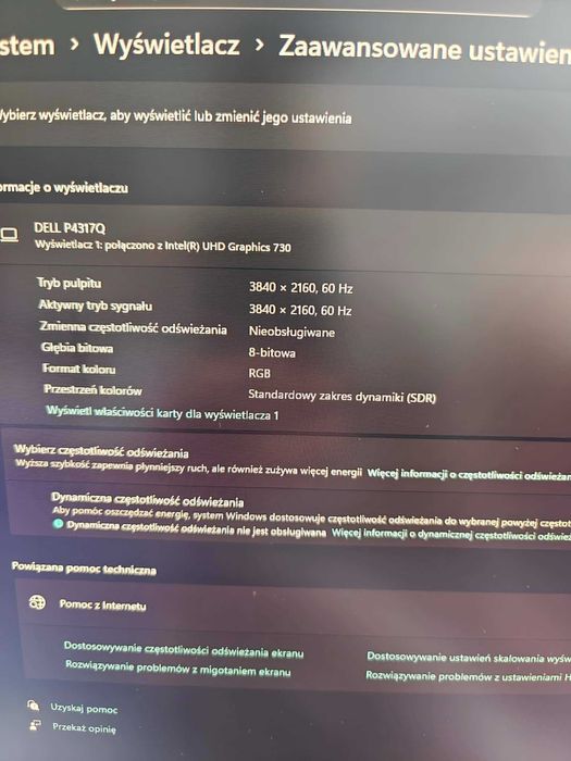 Monitor 43” DELL P4317Q LED IPS ULTRA HD 4K 3840x2160 HDMI DP HUB USB