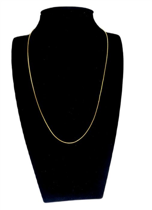 Pozłacany srebrny łańcuszek Próba 925 Waga 1,20 g Długość : 40cm