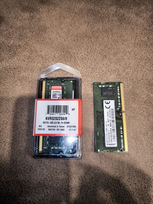 Оперативна пам'ять Kingston SODIMM DDR4-3200 8192MB PC4-25600