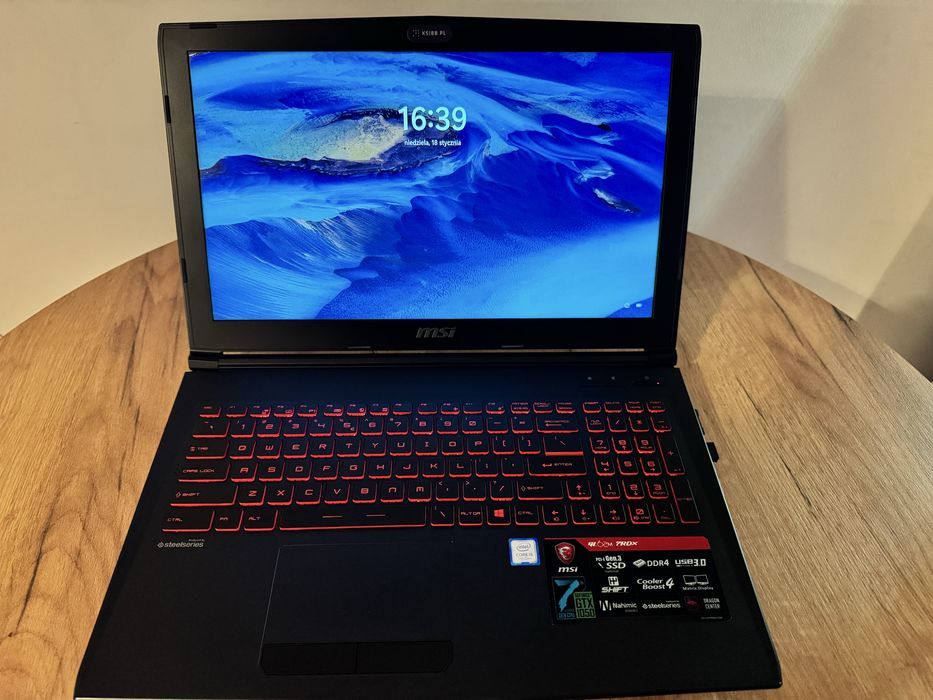 Laptop MSI GL62M 7RDX Gaming/Windows11/SSD/GTX1050-4GB/i5-7th