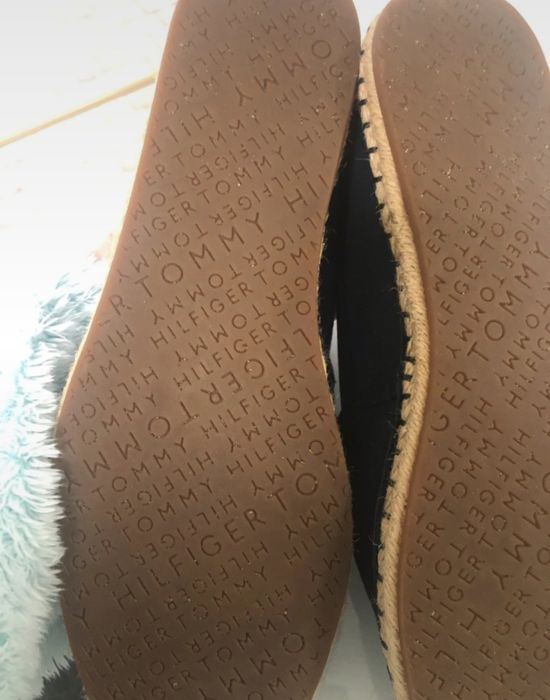 Tommy Hilfiger granatowe damskie espadryle mokasyny trampki tenisówki